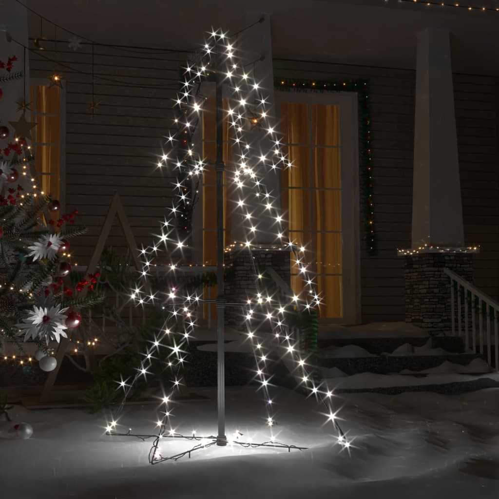 vidaXL Árbol de Navidad 160 LEDs interior y exterior 78x120 cm