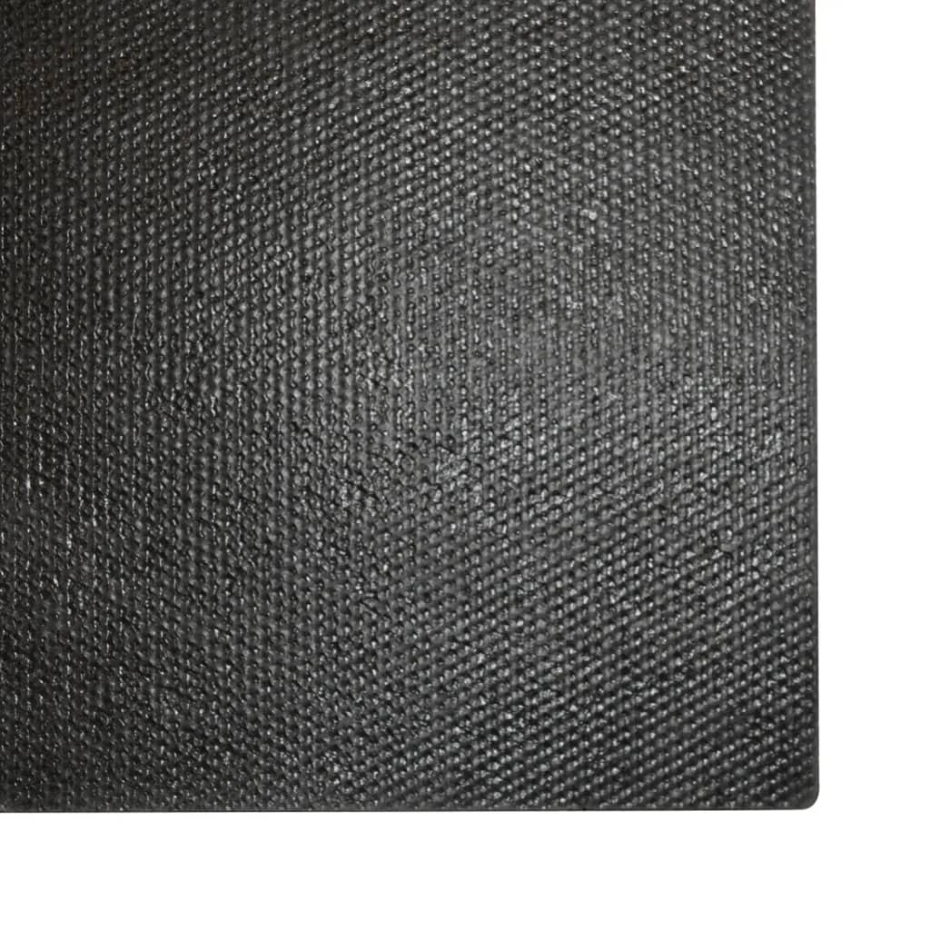 vidaXL Felpudo de fibra de coco negro 40x60 cm