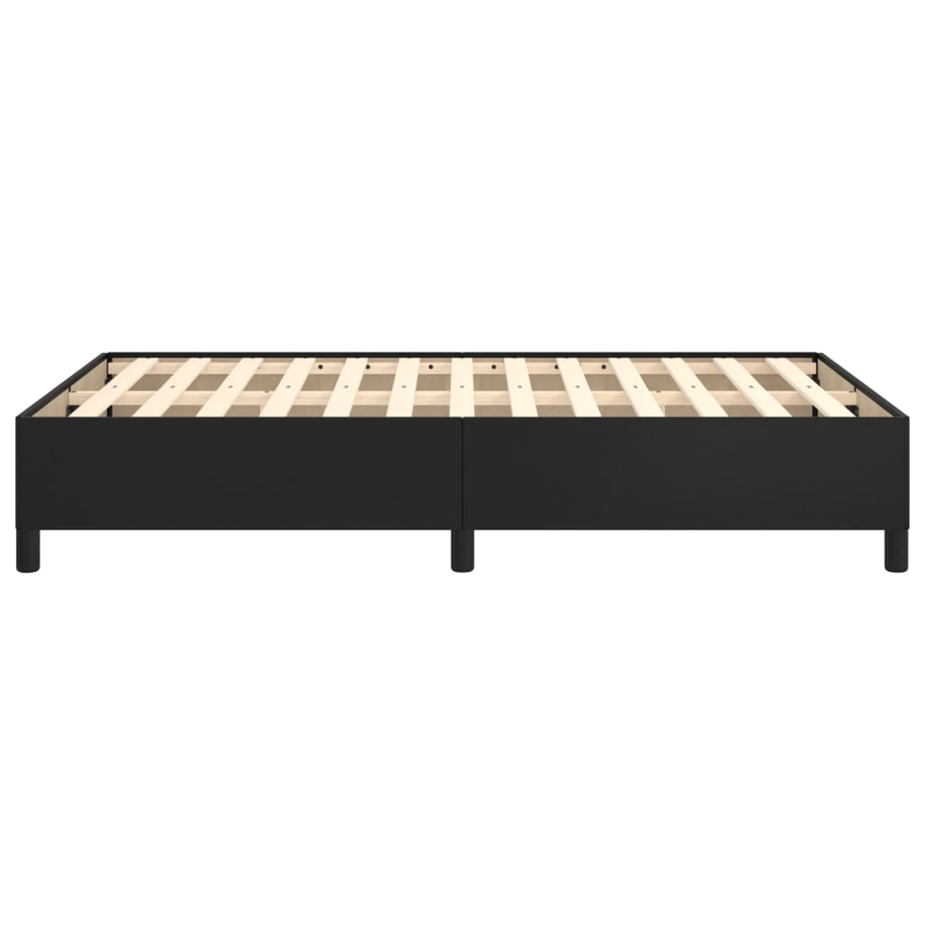vidaXL Estructura de cama cuero sintético negro 120x190 cm