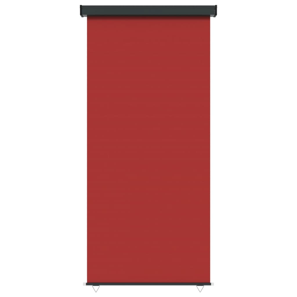vidaXL Toldo lateral de balcón rojo 122x250 cm
