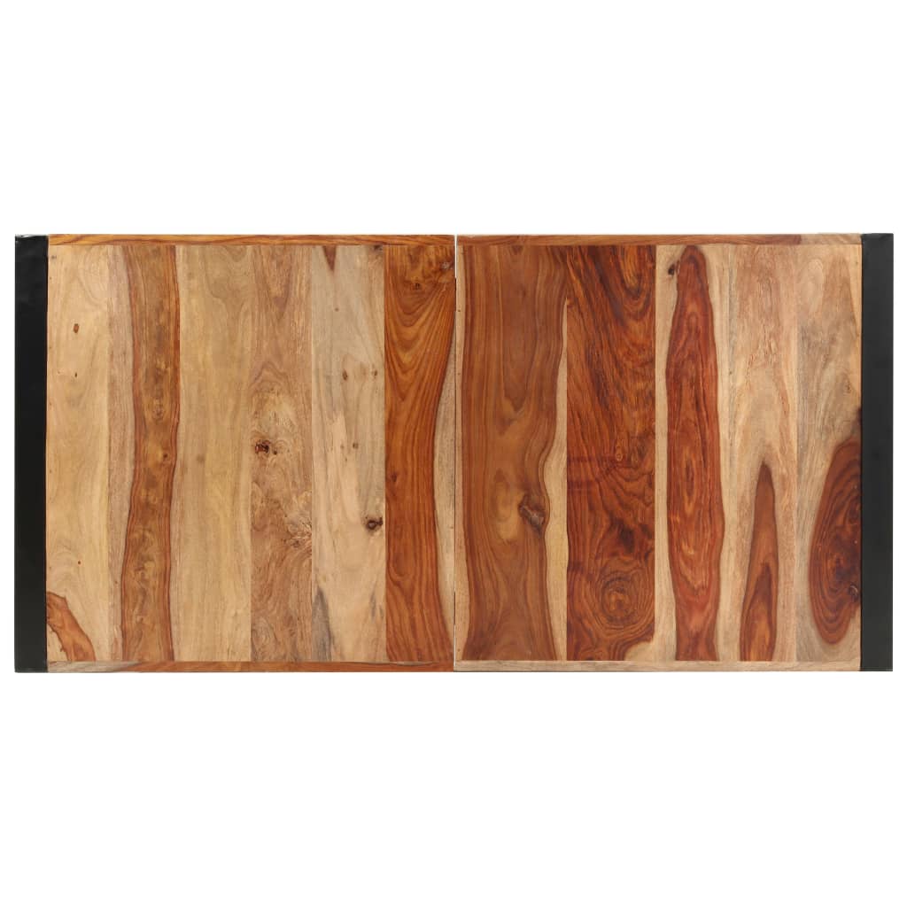 vidaXL Mesa alta de cocina de madera maciza de sheesham 140x70x110 cm
