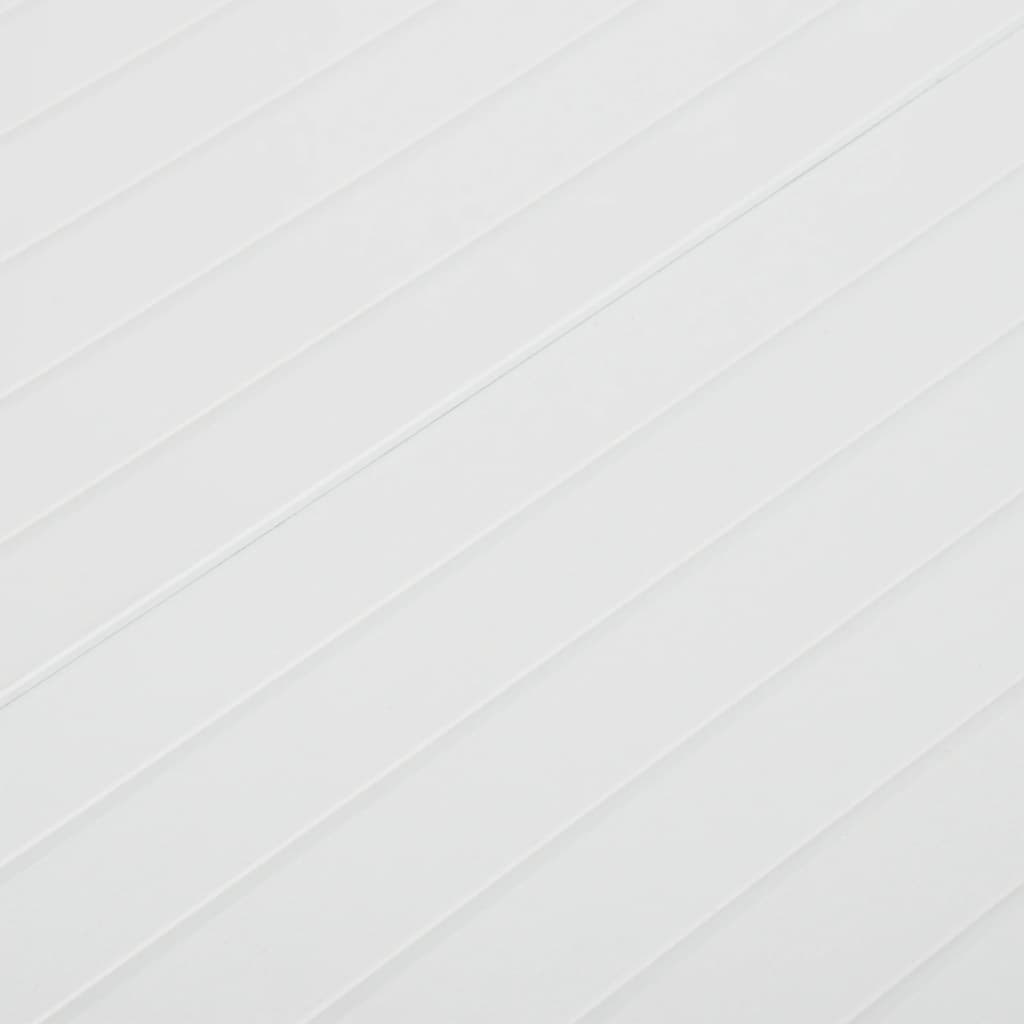 vidaXL Mesa de jardín PP blanco 150x90x72 cm