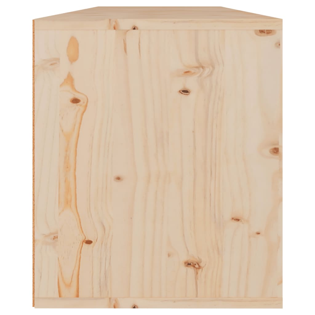 vidaXL Armarios de pared 2 uds madera maciza de pino 60x30x35 cm
