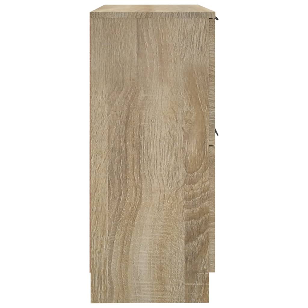 vidaXL Aparadores 2 uds madera contrachapada roble Sonoma 30x30x70 cm