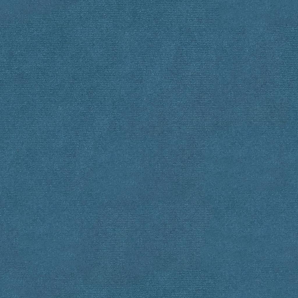vidaXL Taburete con almacenaje terciopelo azul 110x45x49 cm
