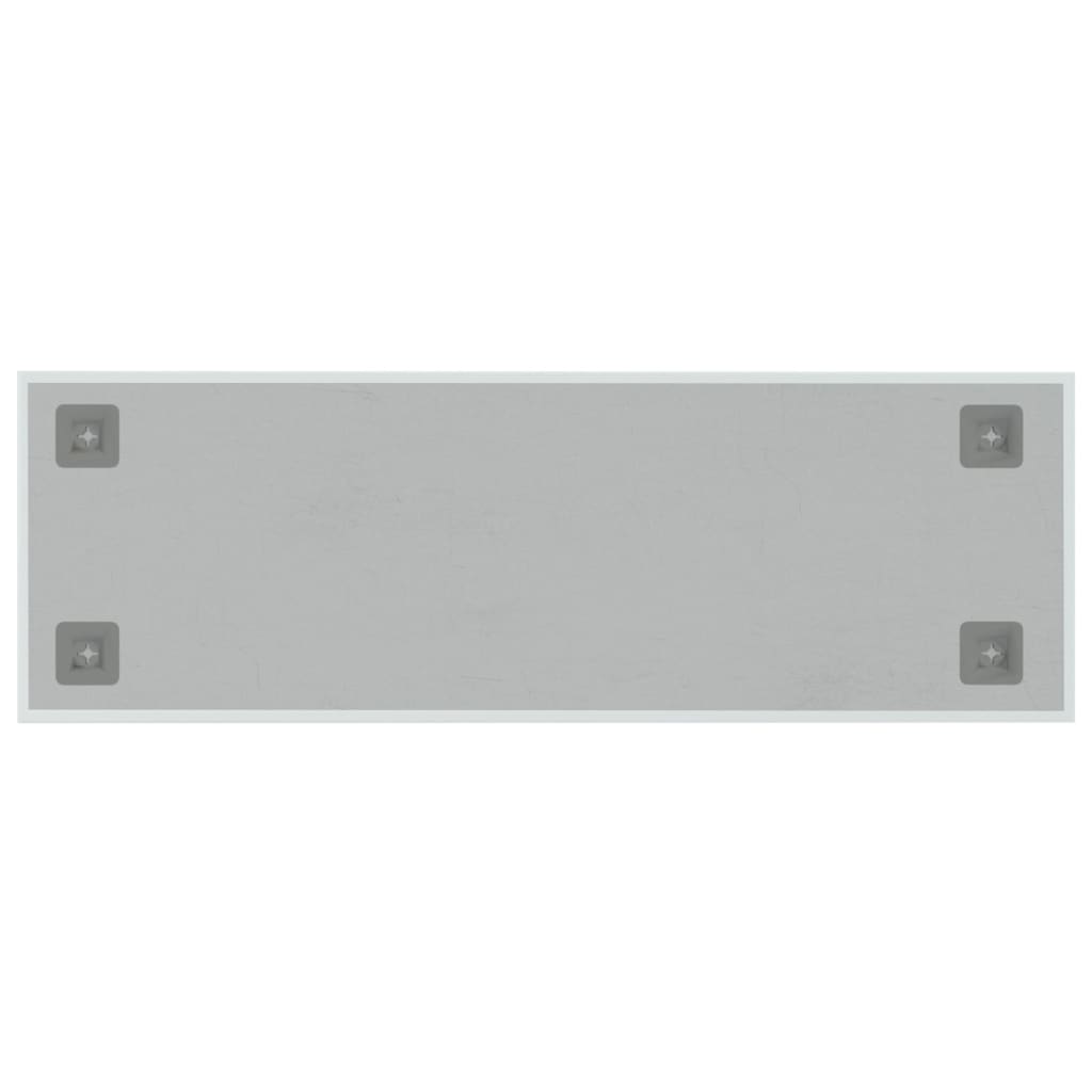 vidaXL Pizarra magnética de pared vidrio templado blanco 60x20 cm