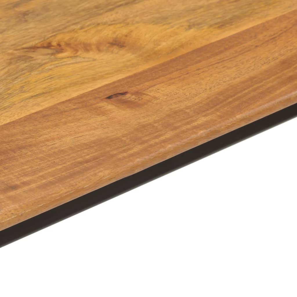 vidaXL Mesa consola madera maciza de mango y hierro 110x40x76 cm