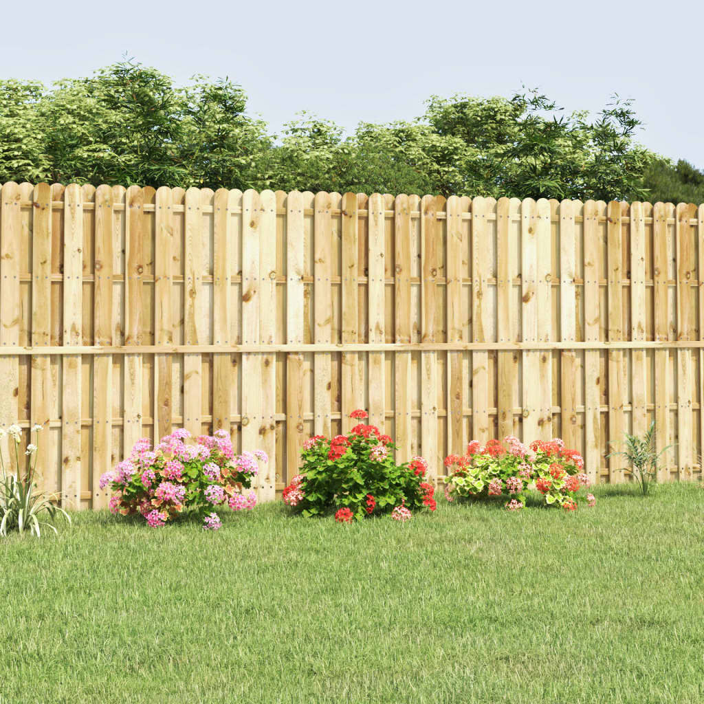 vidaXL Panel de valla de madera de pino impregnada 180x180 cm