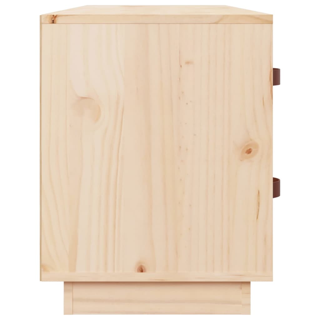 vidaXL Banco zapatero madera maciza de pino 100x34x45 cm