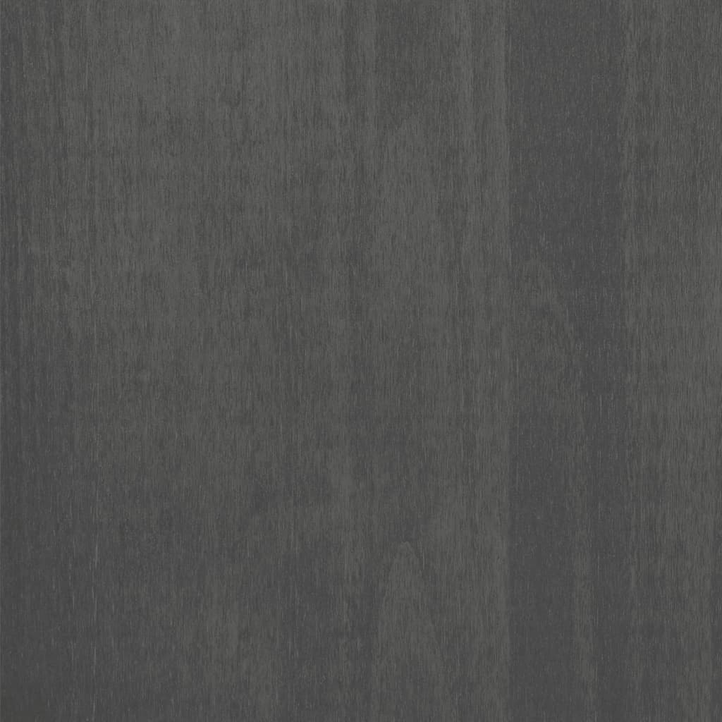 vidaXL Armario HAMAR madera maciza pino gris oscuro 89x50x180 cm