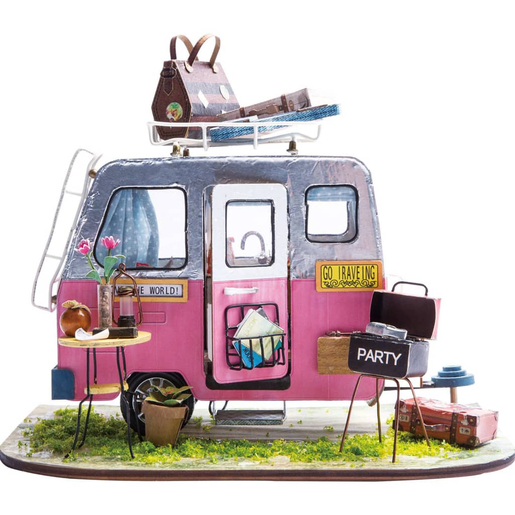 Robotime Kit de coche en miniatura DIY Happy Camper