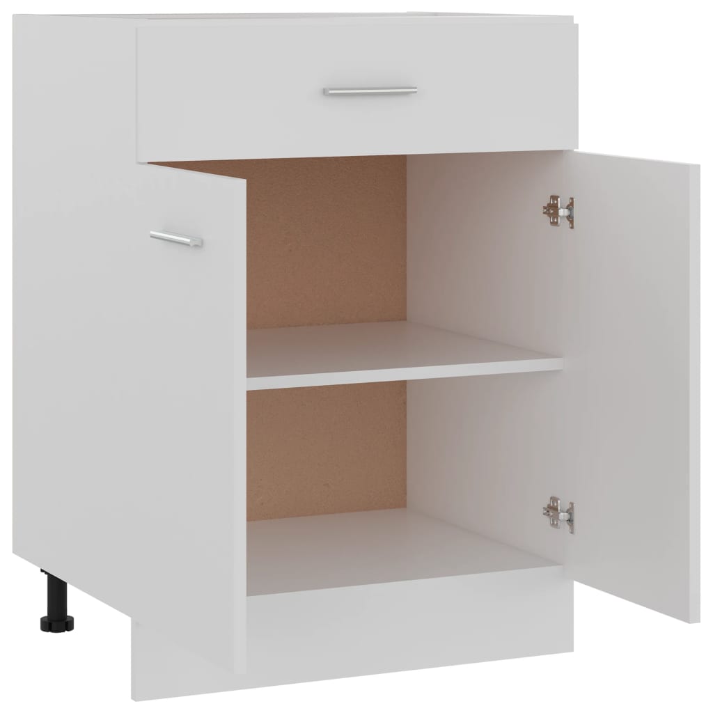vidaXL Armario inferior de cocina cajón madera de ingeniería blanco