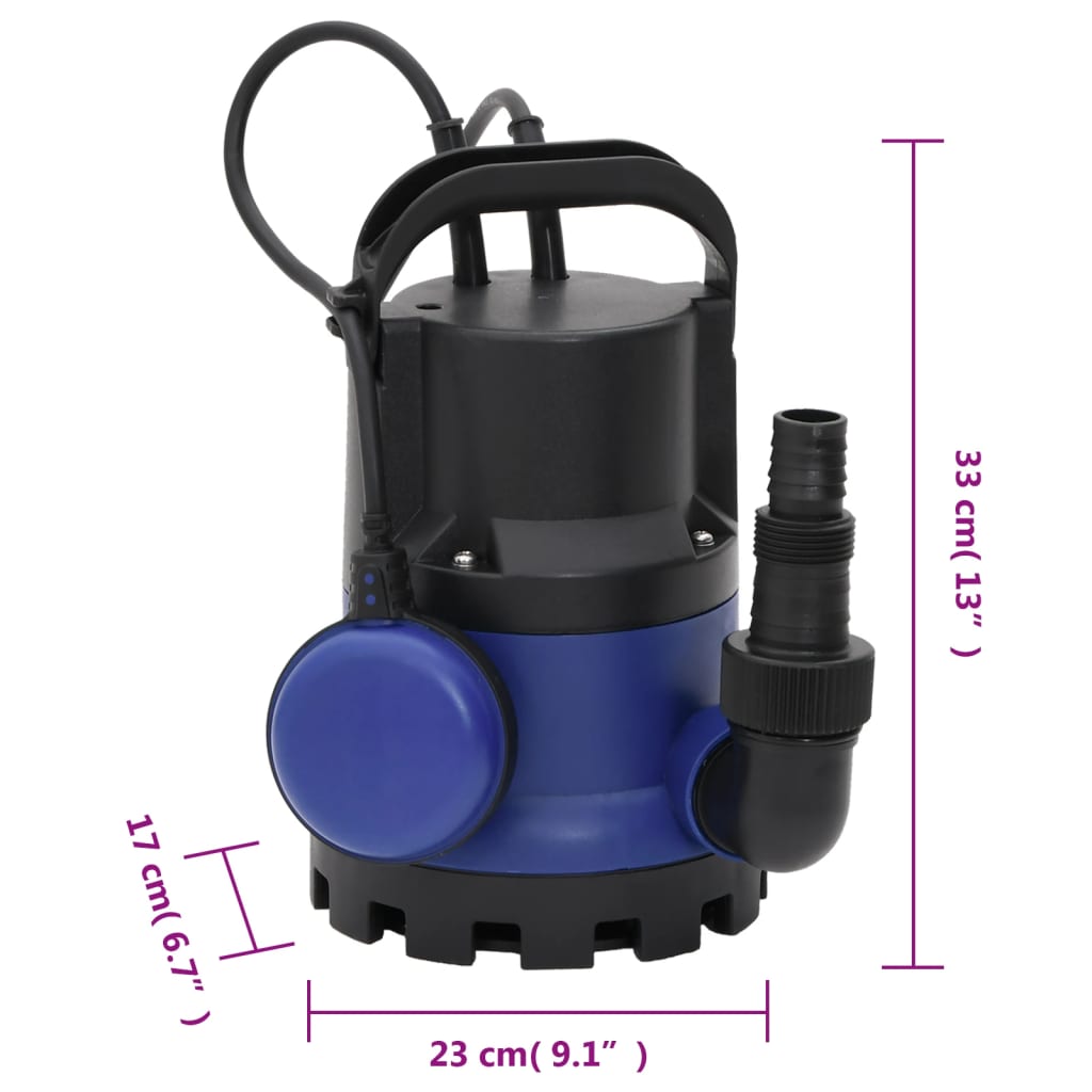vidaXL Bomba sumergible de agua sucia eléctrica 400 W