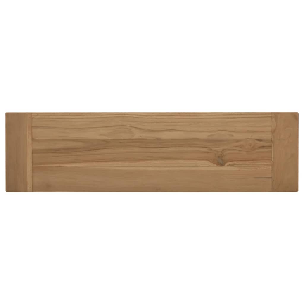 vidaXL Banco de madera maciza de teca 110 cm