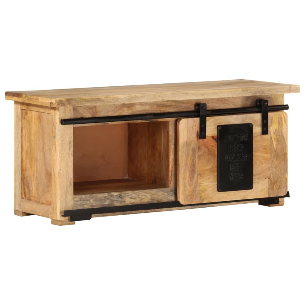 vidaXL Mueble para TV madera maciza de mango 90x35x40 cm