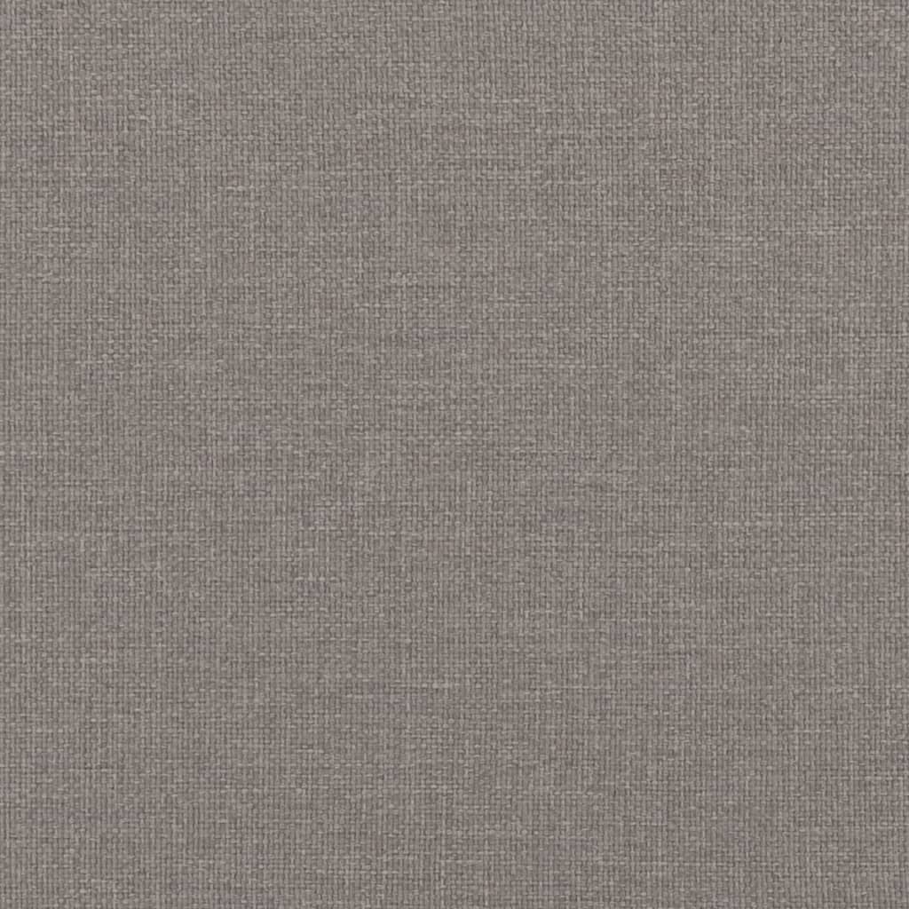 vidaXL Sofá de 2 plazas de tela gris taupé 120 cm