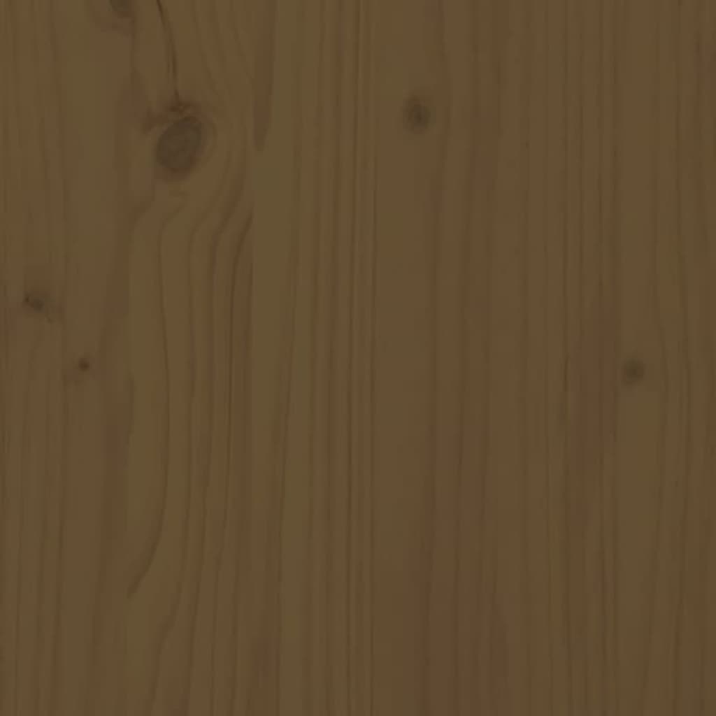 vidaXL Cama para perros madera maciza pino marrón miel 65,5x50,5x28 cm