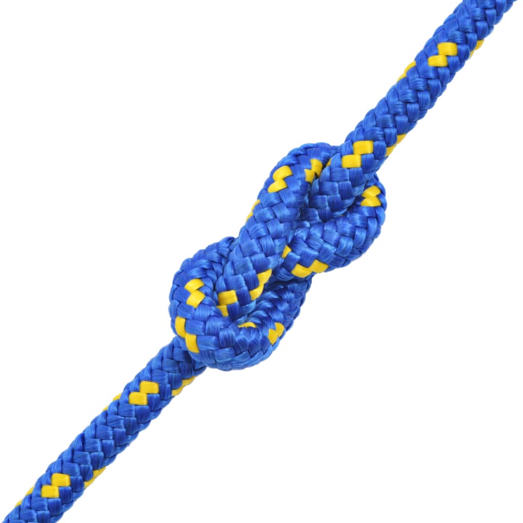 vidaXL Cuerda marina de polipropileno 8 mm 100 m azul