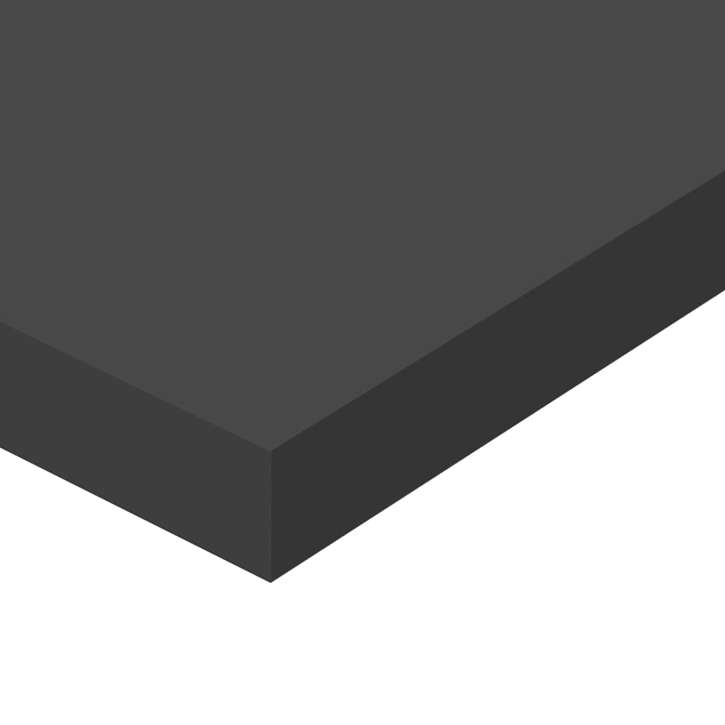vidaXL Estantes para estantería 8 uds contrachapada gris 60x10x1,5 cm