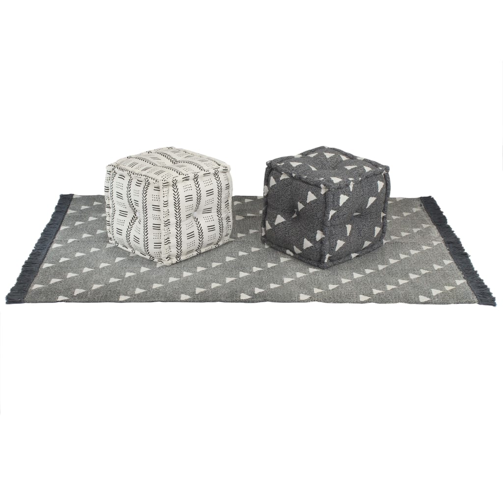 vidaXL Conjunto de sofá modular 16 piezas tela de rayas