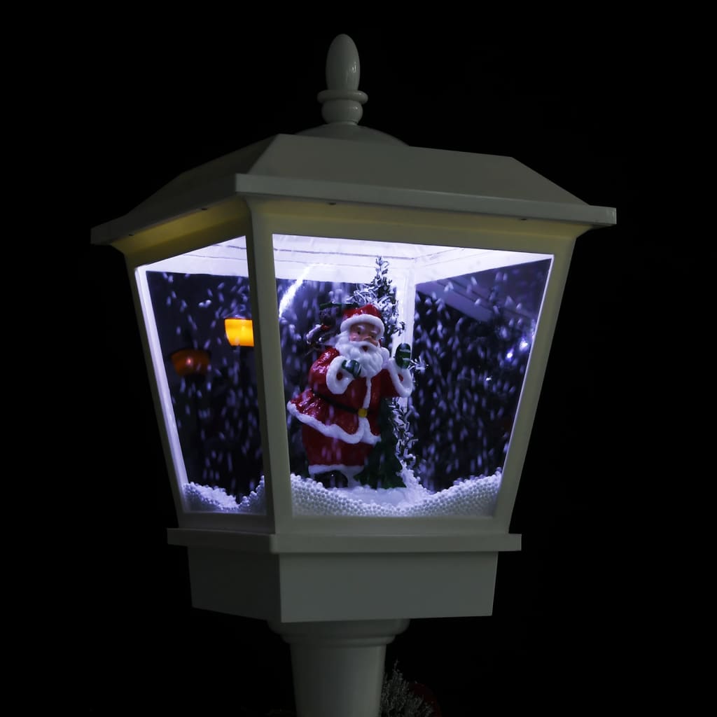 vidaXL Farola de Navidad con Papá Noel y LED 180 cm