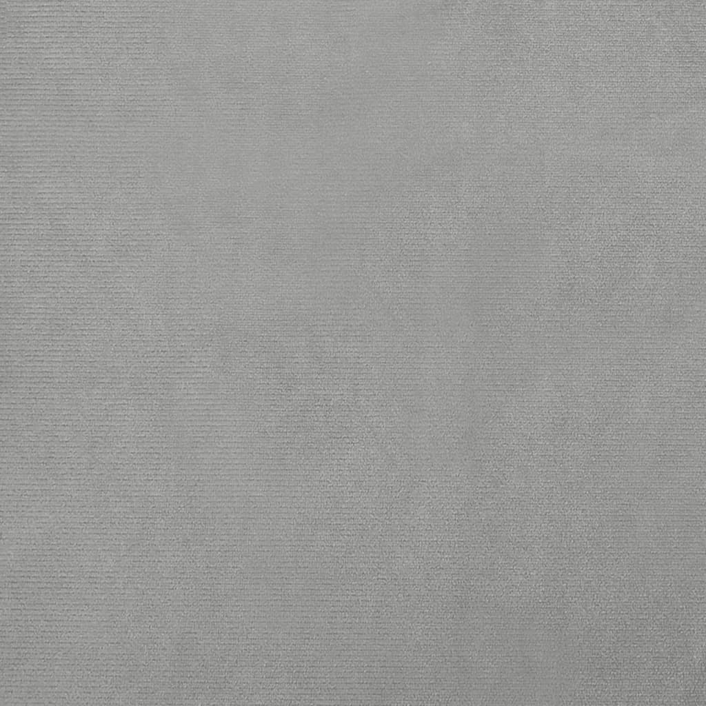 vidaXL Cama para perros de terciopelo gris claro 50x40x26,5 cm