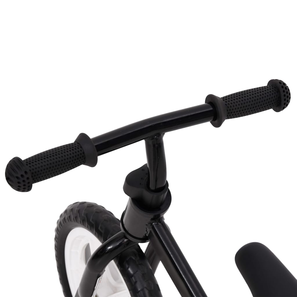 vidaXL Bicicleta sin pedales 9,5 pulgadas negra