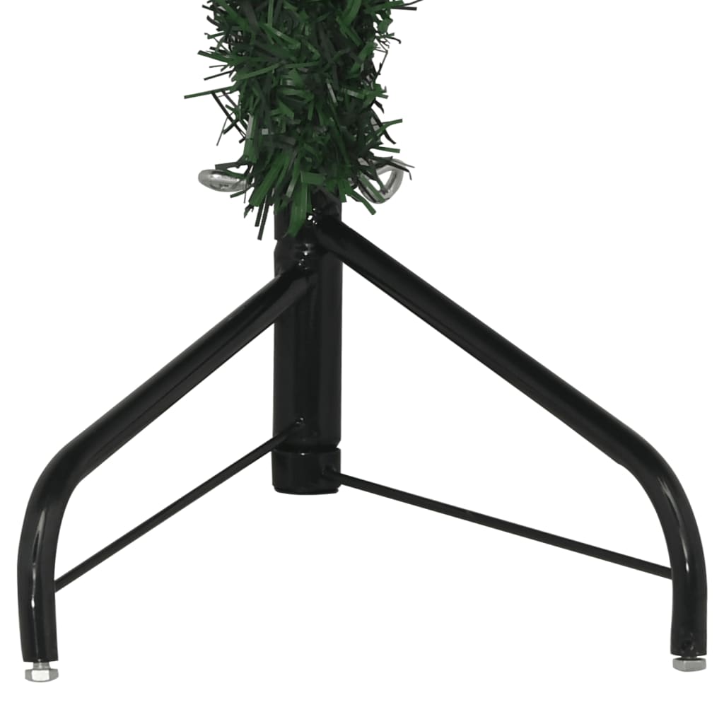 vidaXL Árbol de Navidad artificial de esquina verde 150 cm PVC
