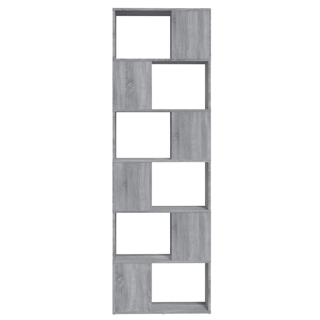 vidaXL Estantería/divisor de espacios gris Sonoma 60x24x186 cm