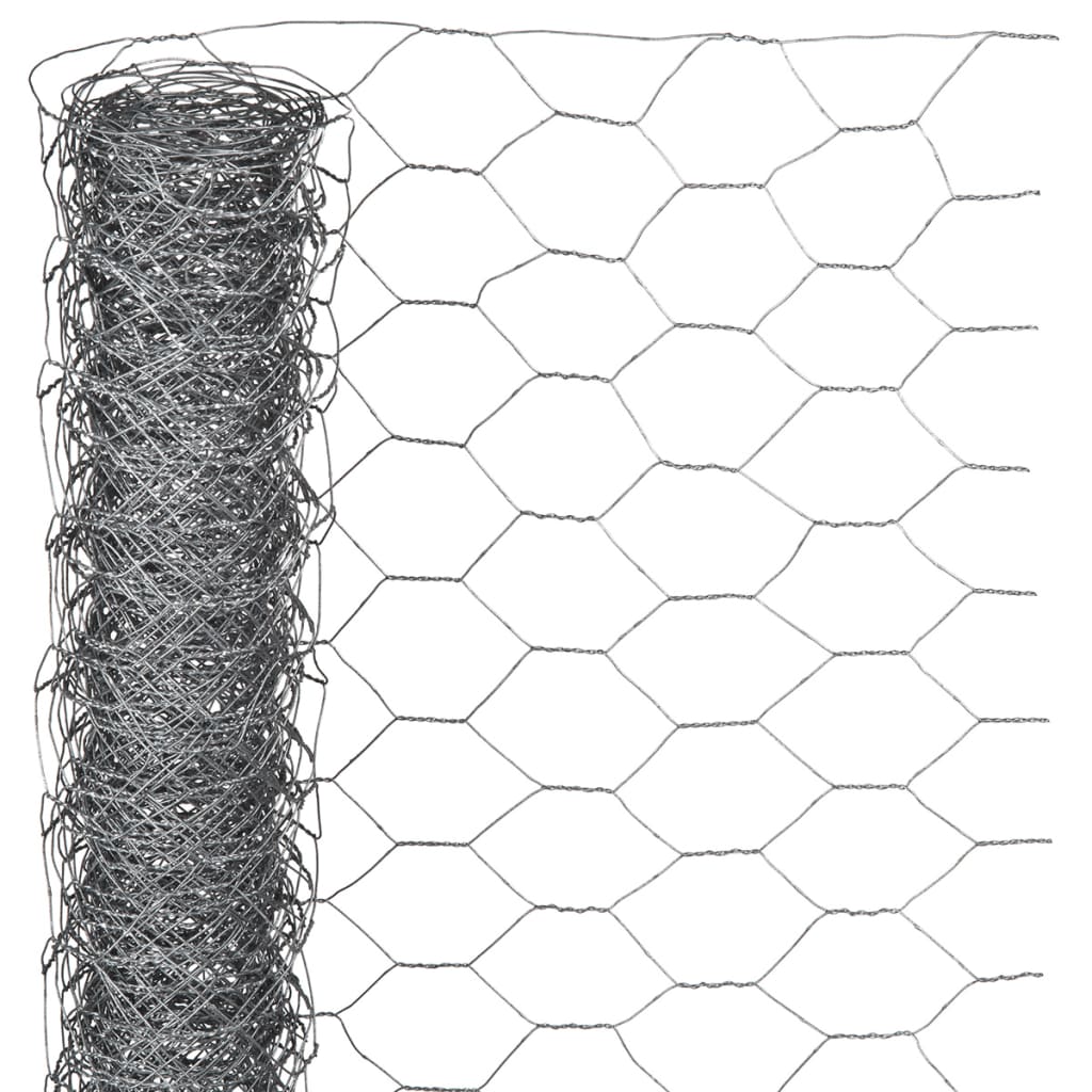 Nature Malla de alambre hexagonal 1x10 m 25 mm acero galvanizado