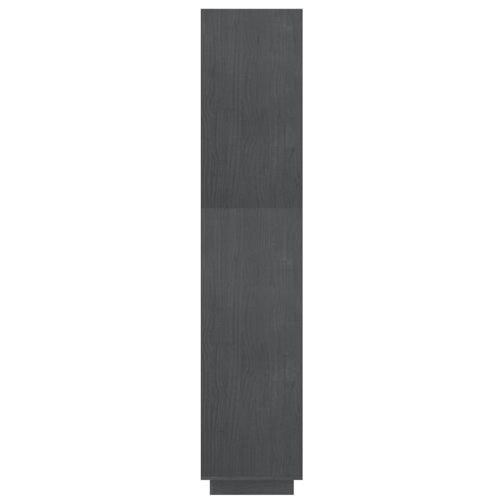 vidaXL Estantería/divisor de espacios pino gris 80x35x167 cm
