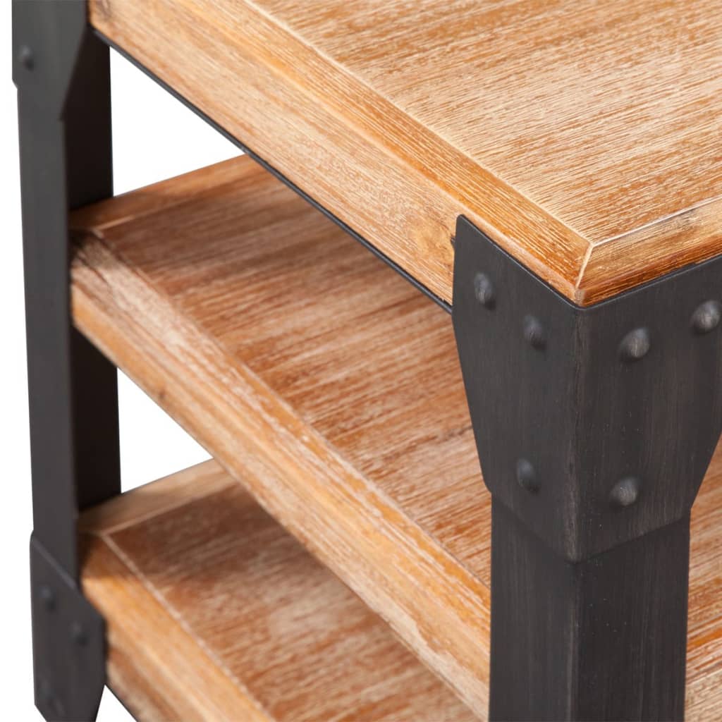 vidaXL Conjunto de muebles de salón 3 piezas madera maciza de acacia
