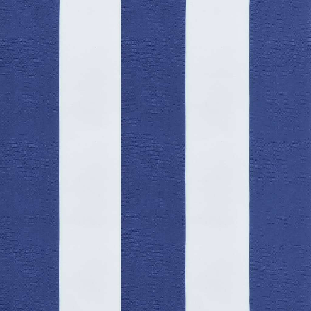 vidaXL Cojín para palets tela Oxford a rayas azul y blanco 60x60x8 cm
