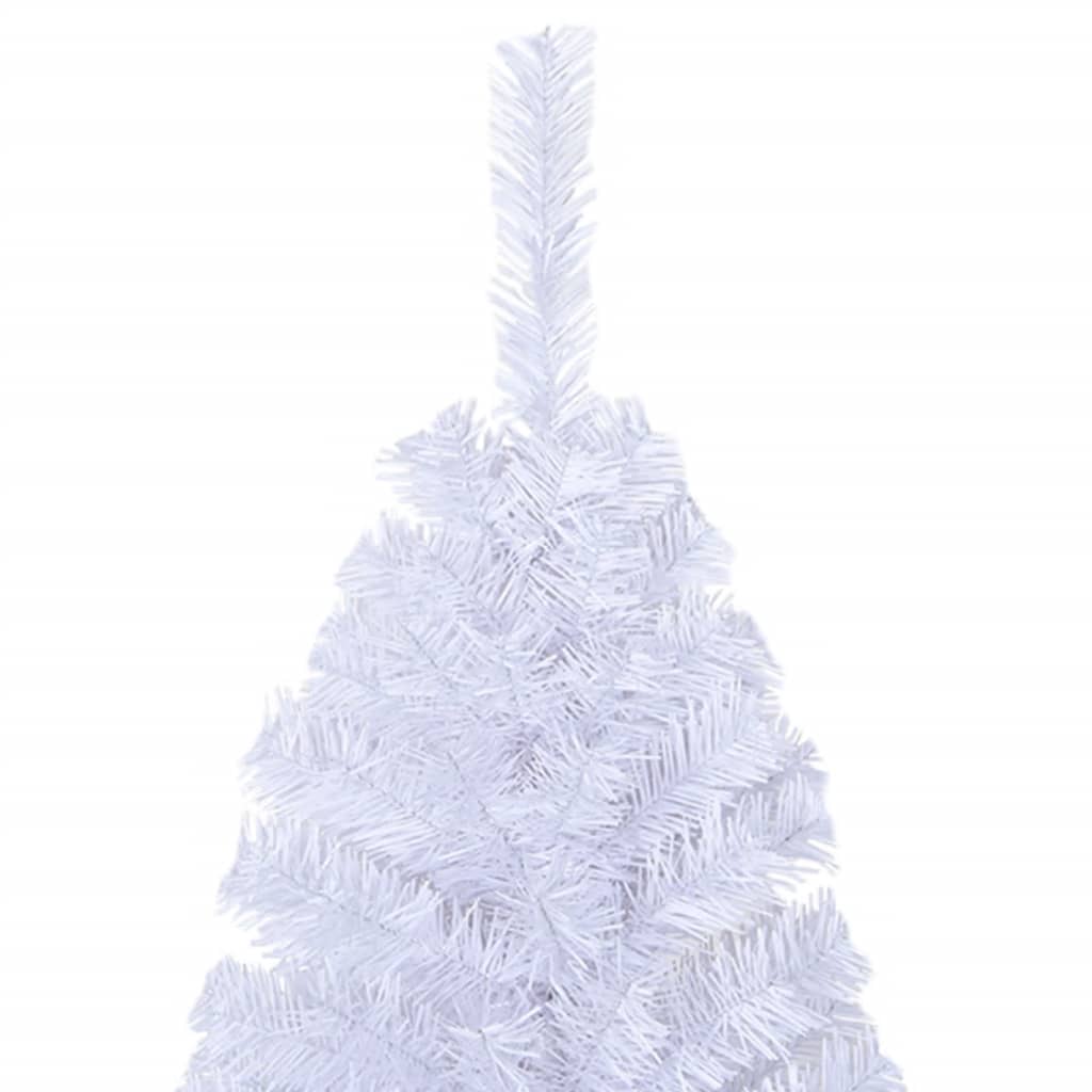 vidaXL Árbol de Navidad artificial con ramas gruesas PVC blanco 120 cm