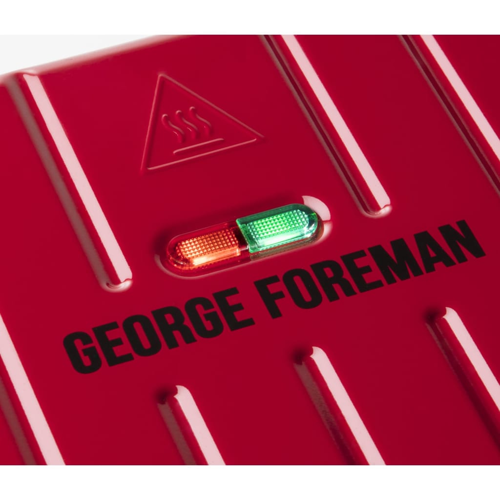 GEORGE FOREMAN Plancha compacta acero rojo S