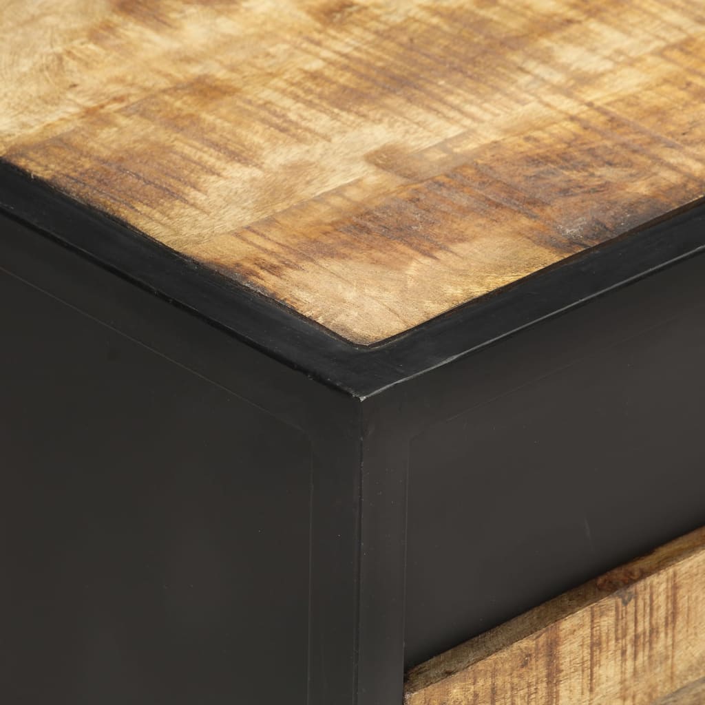 vidaXL Mueble para TV de madera maciza de mango en bruto 120x30x40 cm