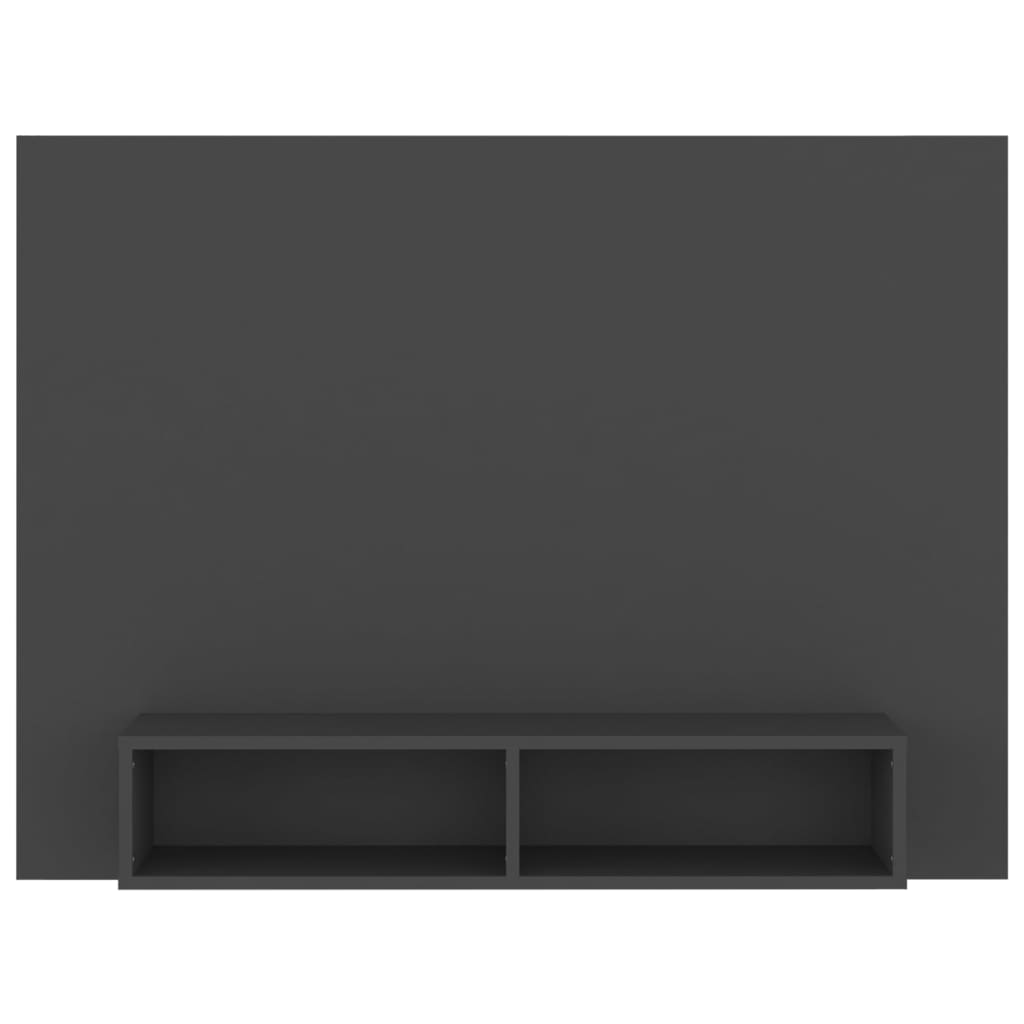 vidaXL Mueble de TV de pared madera contrachapada gris 120x23,5x90 cm