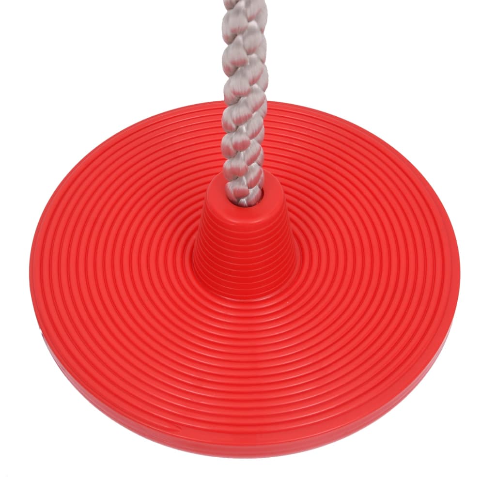 vidaXL Cuerda para trepar con plataformas y disco 200 cm