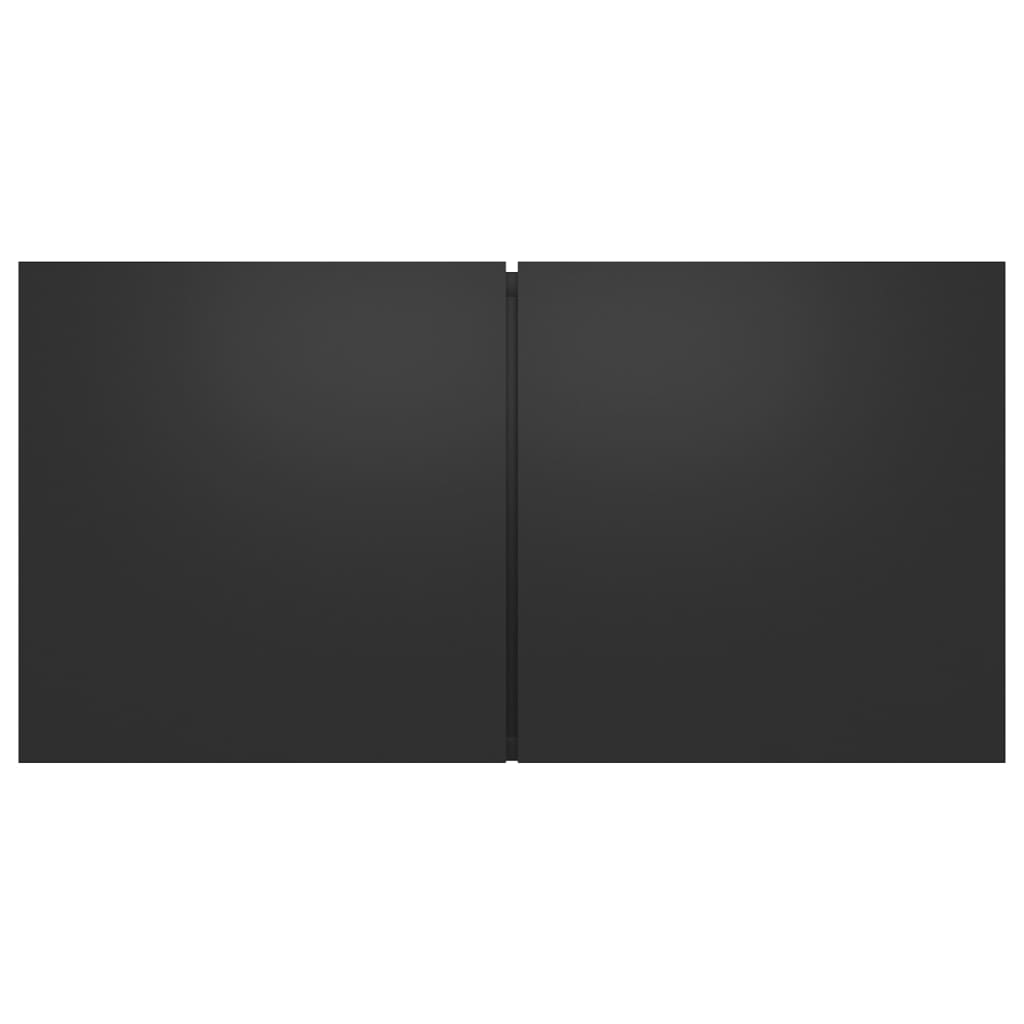 vidaXL Muebles de salón colgantes 3 unidades negro 60x30x30 cm