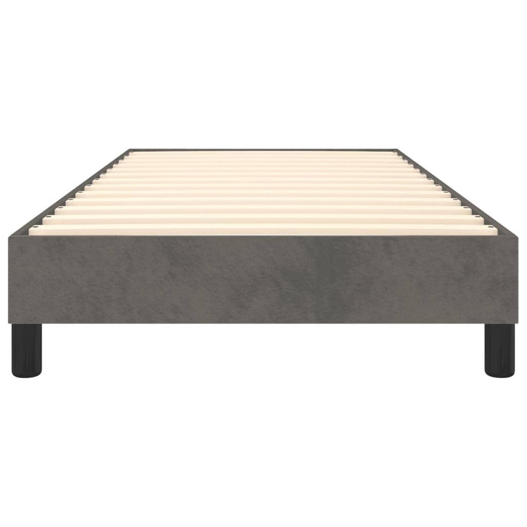 vidaXL Estructura de cama de terciopelo gris oscuro 80x200 cm