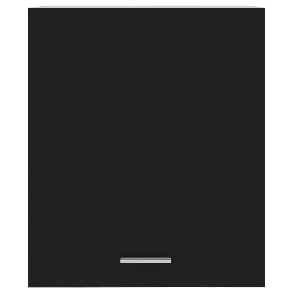 vidaXL Armario colgante de cocina contrachapada negro 50x31x60 cm