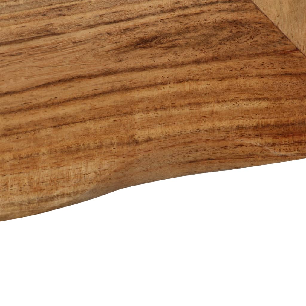 vidaXL Espejo cosmético de madera maciza de acacia 50x50 cm
