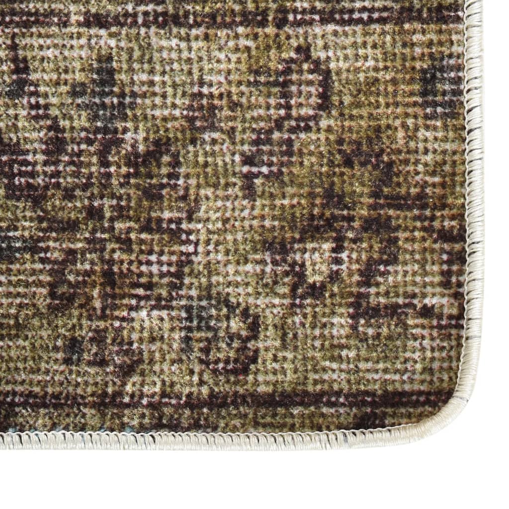 vidaXL Alfombra lavable patchwork antideslizante multicolor 160x230 cm