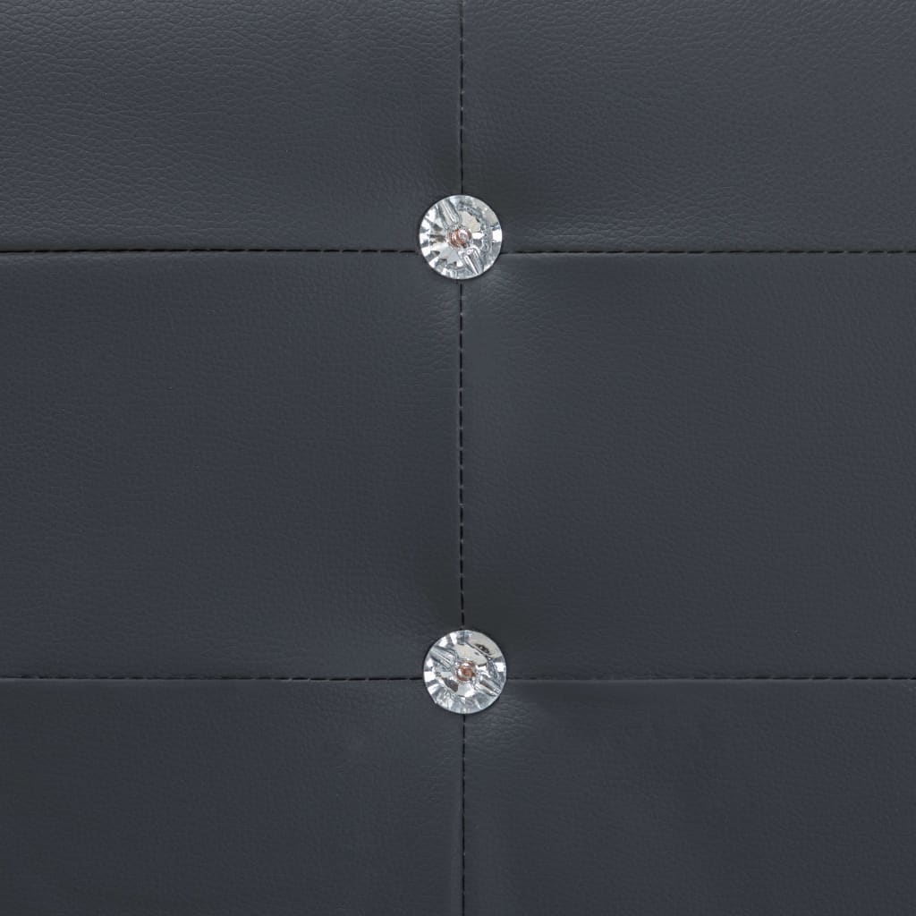 vidaXL Cama con colchón cuero sintético negro 180x200 cm