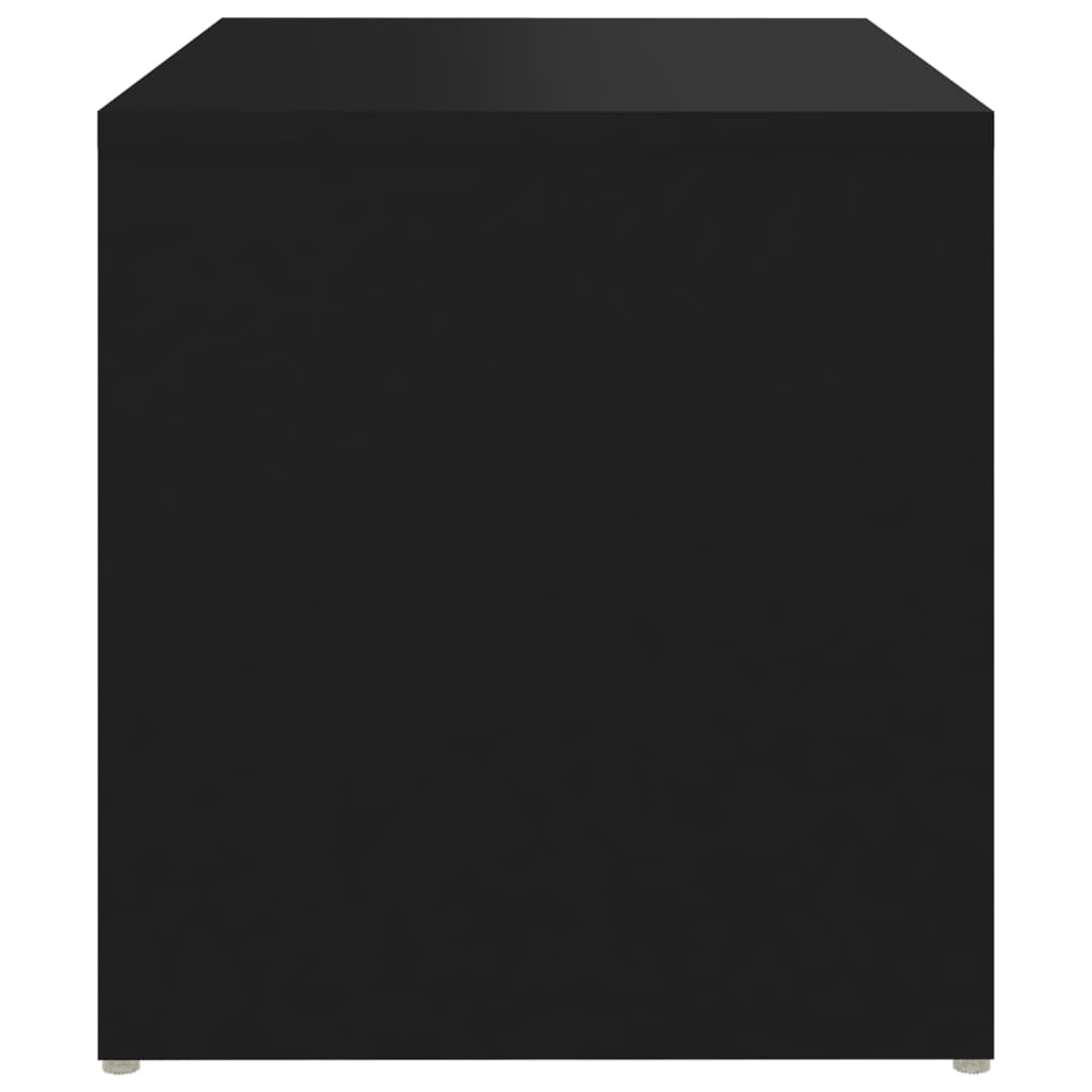 vidaXL Mesa auxiliar de madera contrachapada negro 59x36x38 cm