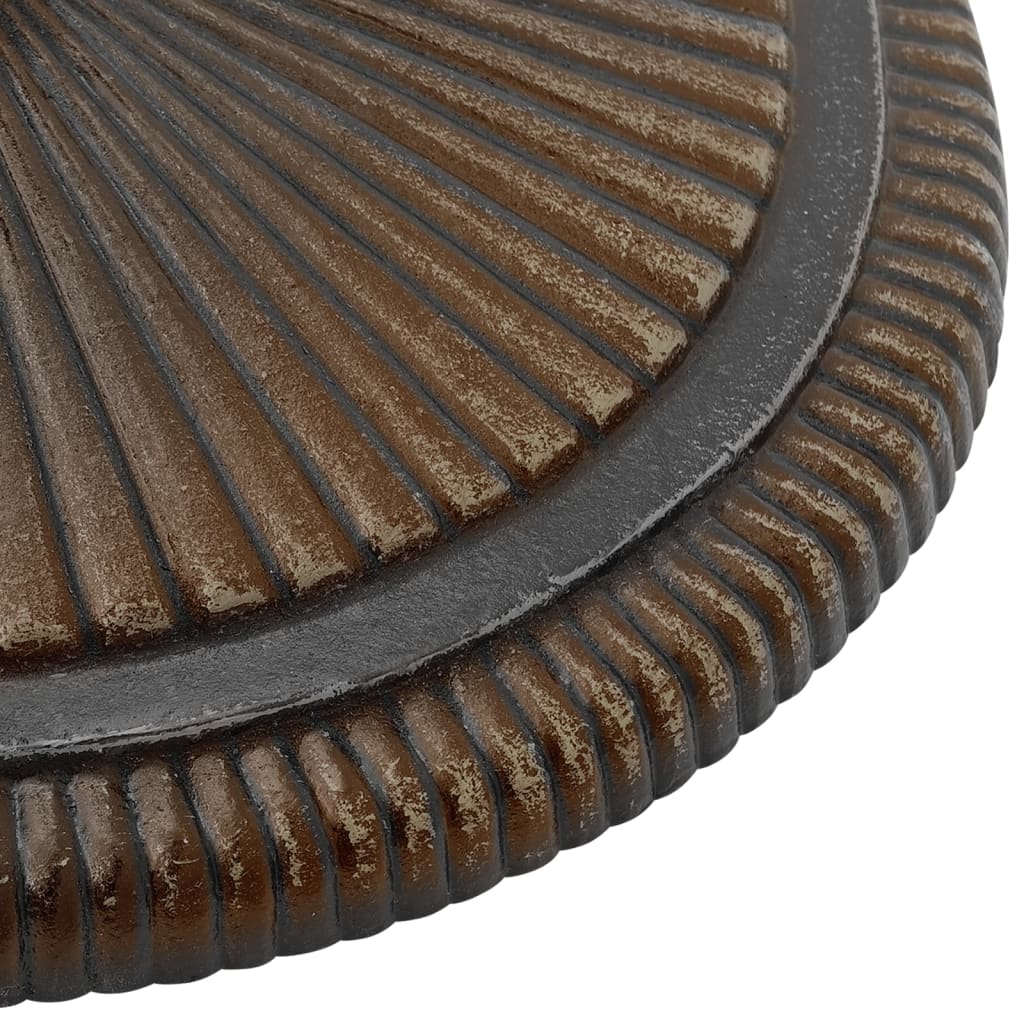 vidaXL Base de sombrilla de hierro fundido bronce 45x45x30 cm