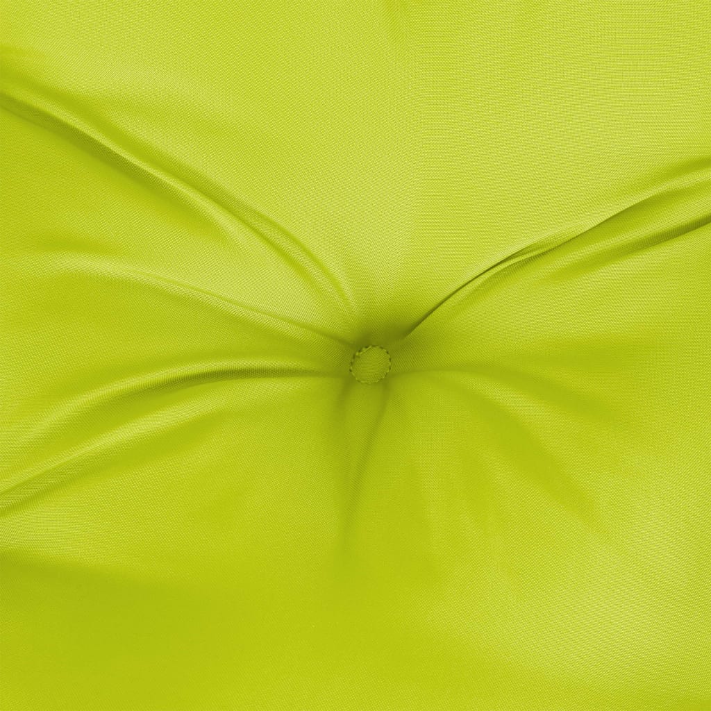 vidaXL Cojín para banco de jardín tela verde brillante 100x50x7 cm