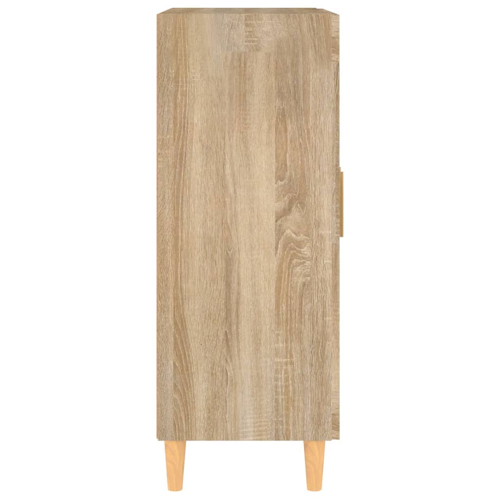 vidaXL Aparador de madera contrachapada roble Sonoma 69,5x34x90 cm