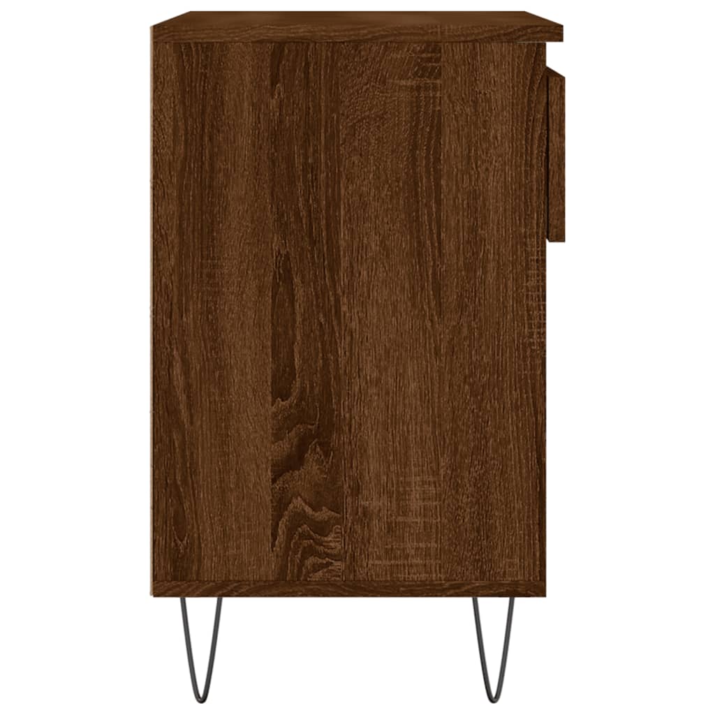 vidaXL Mueble zapatero madera contrachapada roble marrón 70x36x60 cm