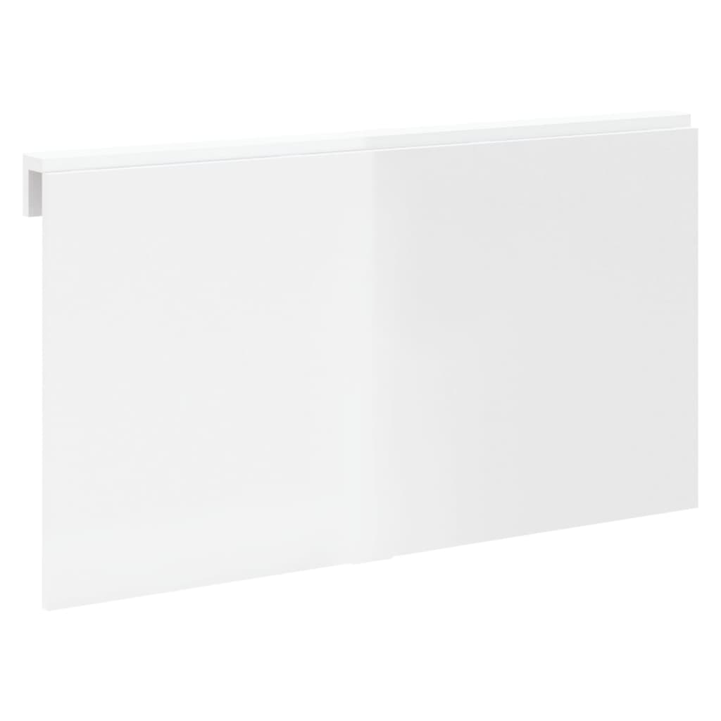 vidaXL Mesa de pared plegable contrachapada blanco brillo 100x60x56 cm